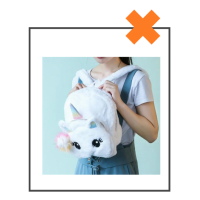 Rugtas unicorn offwhite